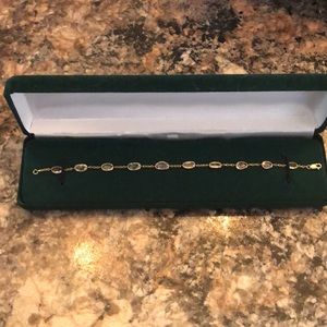 14k Natural Sapphire Bracelet